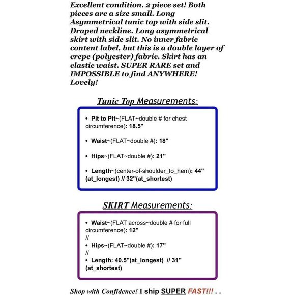 David Dart Sz S Red Long Crepe Tunic Dress & Maxi Skirt 2pc Set Gown RARE - Picture 2 of 10